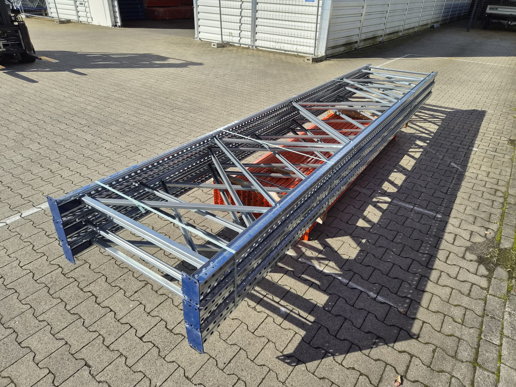 BLT PR55 Palettenregal – ca. 11,20 lfm | Höhe 5,50 m | Boden + 2 | Gebraucht-/Neuware BLT PR55 Palettenregal – ca. 11,20 lfm | Höhe 5,50 m | Boden + 2 | Gebraucht-/Neuware